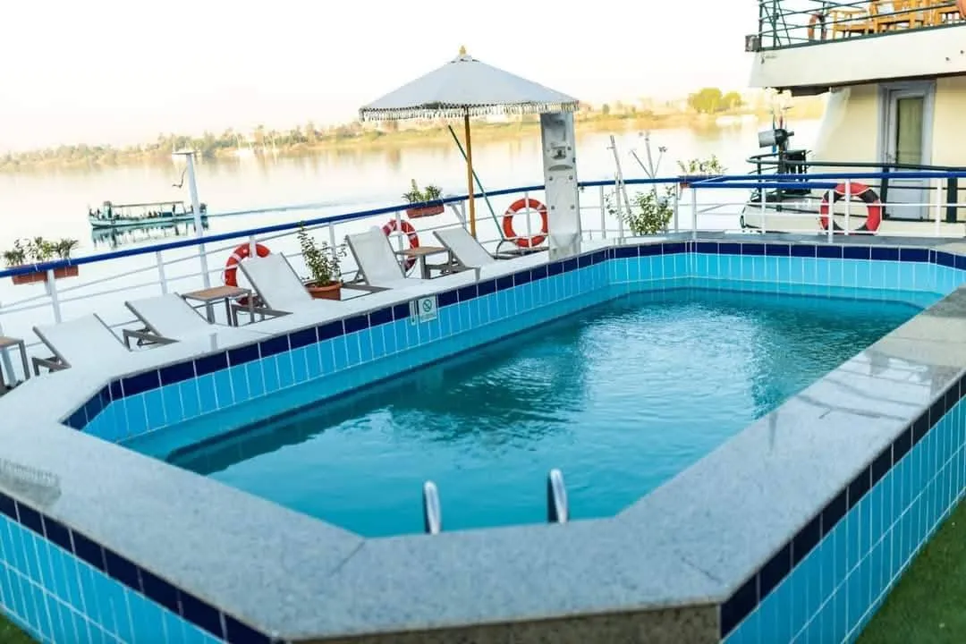 Sun deck of the MS Coral II Nile Cruise Nile cruise